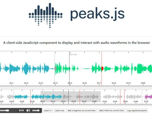 Neue Version des Sound-Tools Peaks.js